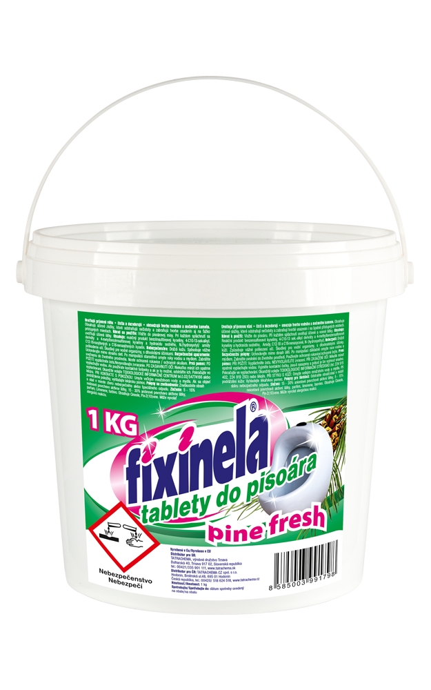 Fixinela tabl. do pisoárov 1kg, borovica